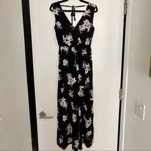 🎉Black Floral Printed Jumpsuit